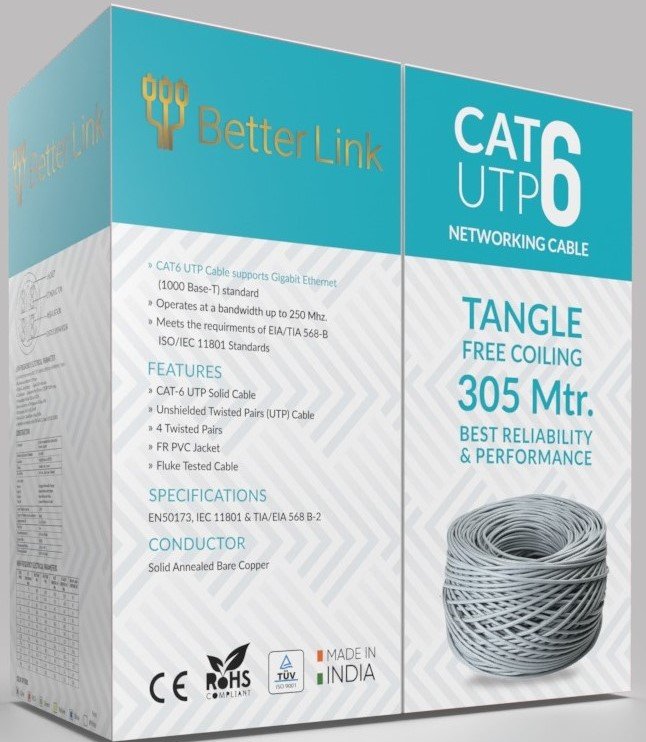 BetterLink CAT 6 UTP networking cable box