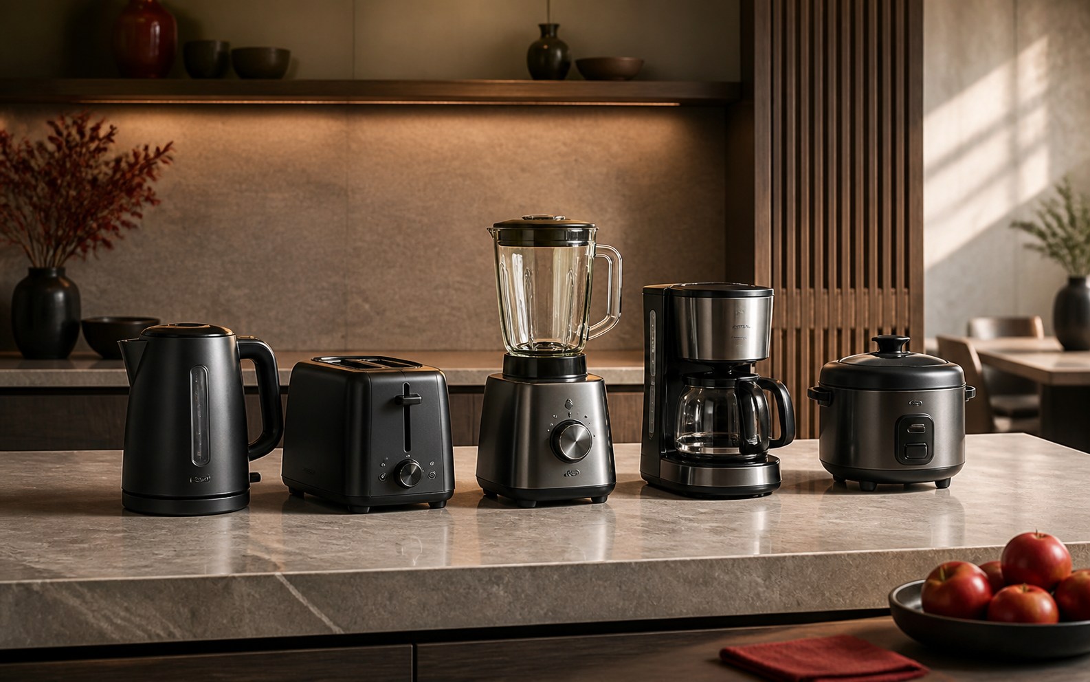 Everyday appliances selected for practical residential and hospitality use