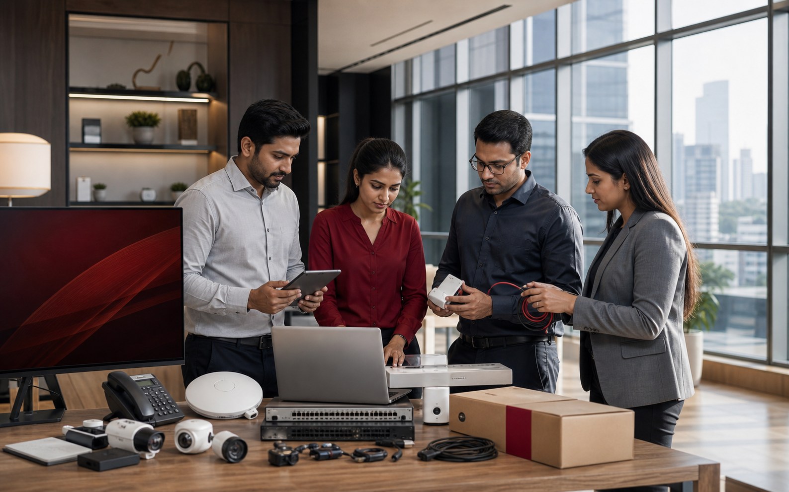 India business and technical team reviewing Satyug product requirements